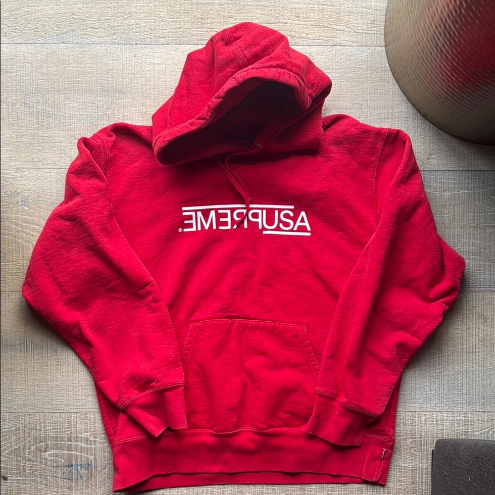 Supreme Bold Red Hoodie